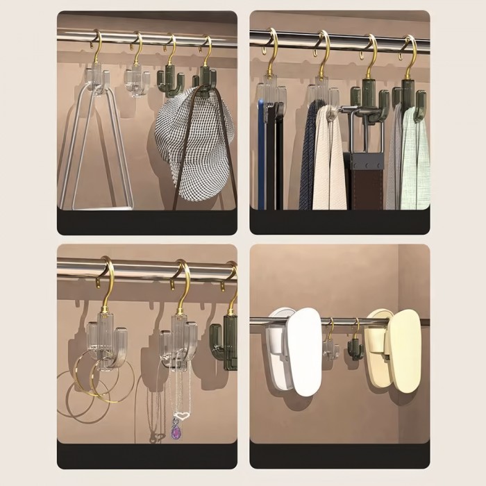 Κρεμάστρα Ρούχων Γάντζος 16x10x2cm Πράσινο XW-288-GN