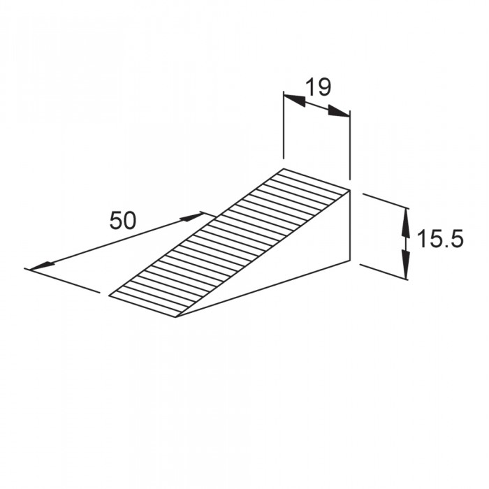 Σφήνα Πόρτας Αυτοκόλλητη  Λευκή Bolis Italia ref.497 ZH1B000-AE