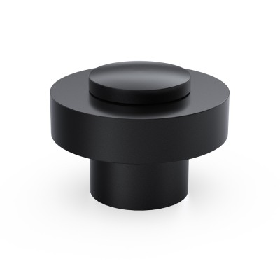 Στόπερ δαπέδου 44x32mm Μαύρο Ματ Convex 1023-S19
