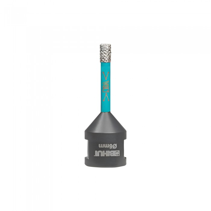 Τρυπάνι Διαμαντιού για γυαλί,κεραμικά,πλακίδια 6mm με προσαρμογέα M14 Bihui Turbo Dry Drill Bit 2.0 Platinum DBDB06