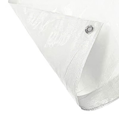 Μουσαμάς Αδιάβροχος Ελαφρού Τύπου με Κρίκους 4x6m 150gr/m² Λευκός Green Planet A-M1823