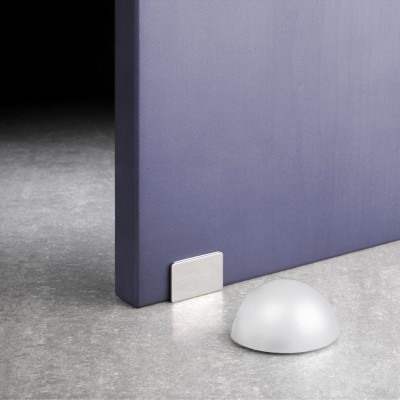 Αυτοκόλλητο Μαγνητικό Στόπερ Πόρτας Σε χρώμα Λευκό 26x52x38 mm Inofix 2034