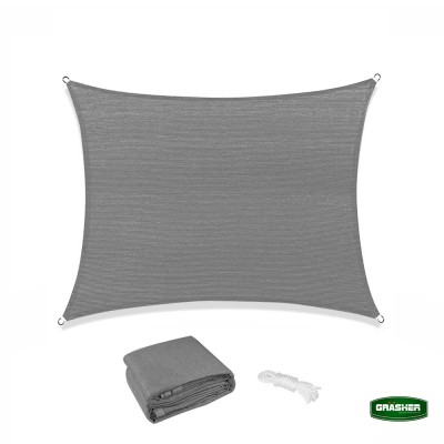 Τετράγωνο Πανί Σκίασης 3.6x3.6m 180gr/m² Γκρι GRASHER 103613