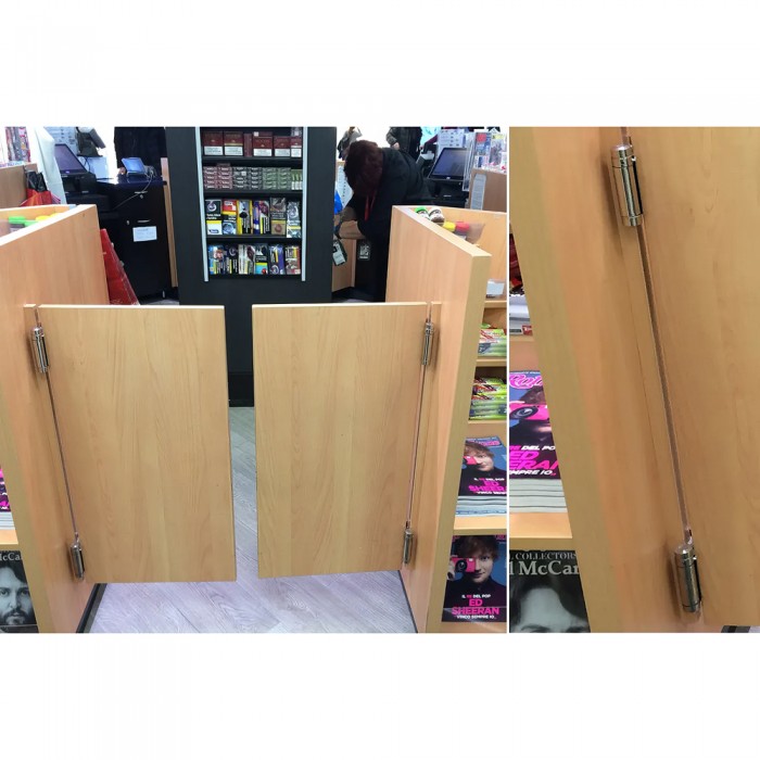 Μεντεσές Επαναφοράς Πόρτας Αλερετούρ (σούστα πόρτας τύπου μπάρ) με Ύψος 75mm (1τεμάχιο) σε χρώμα Μαύρο IBFM No29 106029N