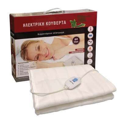 Ηλεκτρική Κουβέρτα 100% Πολυεστέρας – Πλενόμενη Μονή 80×150εκ, 3 Επίπεδα Θέρμανσης, LED Ένδειξη