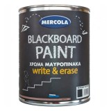 Χρώμα Μαυροπίνακα Νερού 750ml Μαύρο Ματ Mercola Blackboard Paint Write & Erase