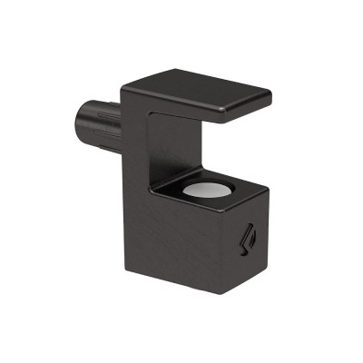 Στήριγμα Γυάλινου Ραφιού για γυαλί πάχους 5-6mm Μαύρο Νίκελ Ø5mm Italiana Ferramenta GRACE 16120030YQ (Τιμή/Τεμάχιο)