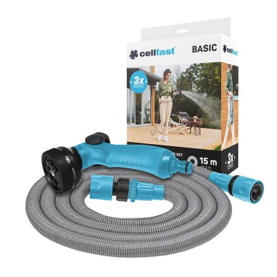 Λάστιχο ποτίσματος 1/2″ επεκτεινόμενο 5-15m Cellfast Basic 19-046