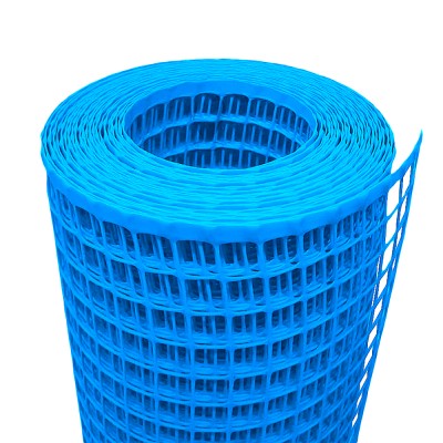 Πλαστικό πλέγμα μπαλκονιού από υψηλής ποιότητας πολυαιθυλένιο (HDPE), σταθεροποιημένο υλικό κατά της ακτινοβολίας UV σε Χρώμα Μπλέ 1m Ύψος (Πώληση με το Μέτρο)