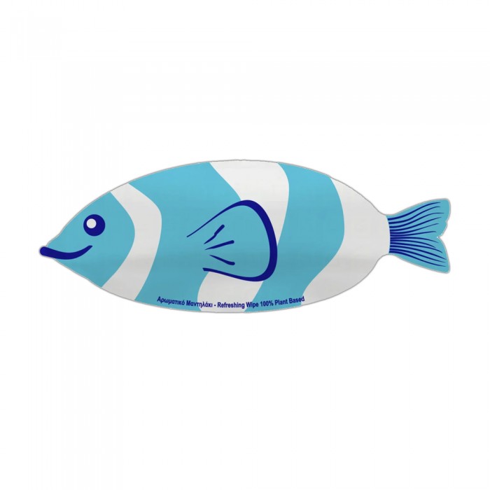 Αρωματικά Μαντηλάκια Ατομικά για Ταβέρνες- Εστιατόρια σε Σχημα "Ψαράκι" Γαλάζιο G-Pack