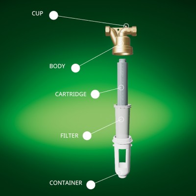 Ηλεκτρολυτική Συσκευή κατά των Αλάτων με Φίλτρο και Μαγνήτη G1" (ISO 228-1)F Caleffi eCal 5377 537761