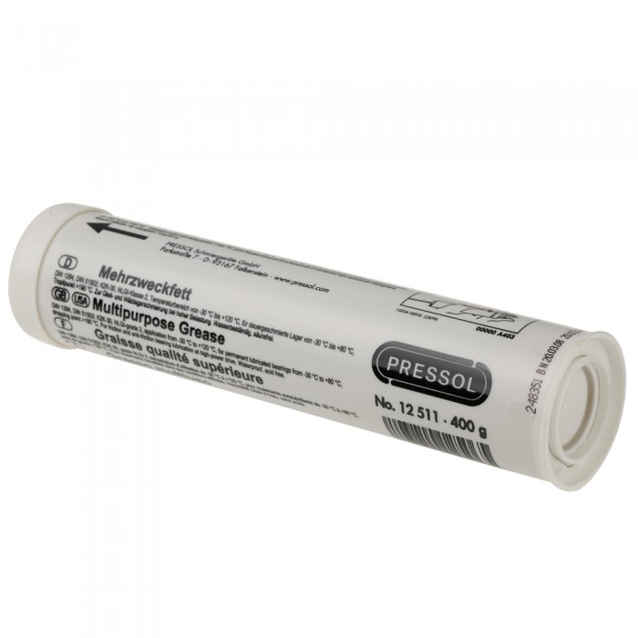 Γράσο πολλαπλών χρήσεων, για λίπανση ρουλεμάν ολίσθησης και κυλίνδρων 400g PRESSOL 12511