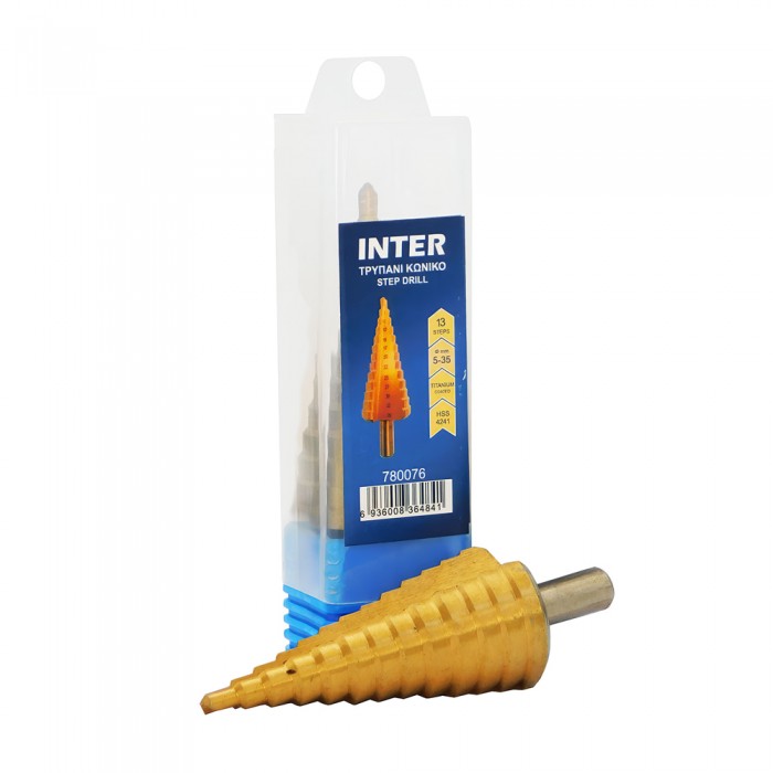 Κώνικο Τρυπάνι Διαβάθμισης - Φρεζάκι 5-35mm Inter 780076