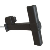 Ανεμοστήριγμα Πατζουριού Πλαστικό Μαύρο με στριφώνι μήκους 6cm 00100