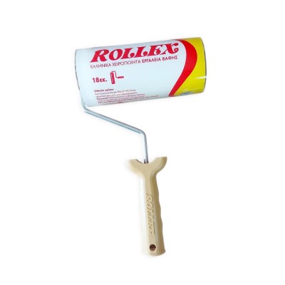 Γούνινο Ρολό Βαφής από 100% Φυσική Γούνα Merinos με Λαβή με Μήκος 18cm Διάμετρο Ø50mm και Ύψος Τριχας 18mm ROLLEX 04.00032-1