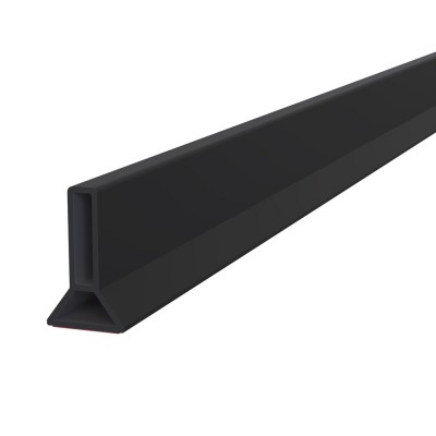 Ταινία Στεγανοποίησης Ντους Εύκαμπτη Σιλικόνης Αυτοκόλλητη για το Μπάνιο Μαύρη (Πώληση ανά Μέτρο)