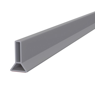 Ταινία Στεγανοποίησης Ντους Εύκαμπτη Σιλικόνης Αυτοκόλλητη για το Μπάνιο Γκρι (Πώληση ανά Μέτρο)