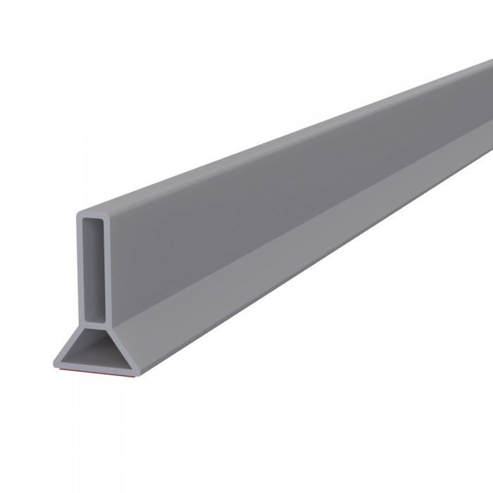 Ταινία Στεγανοποίησης Ντους Εύκαμπτη Σιλικόνης Αυτοκόλλητη για το Μπάνιο Γκρι (Πώληση ανά Μέτρο)