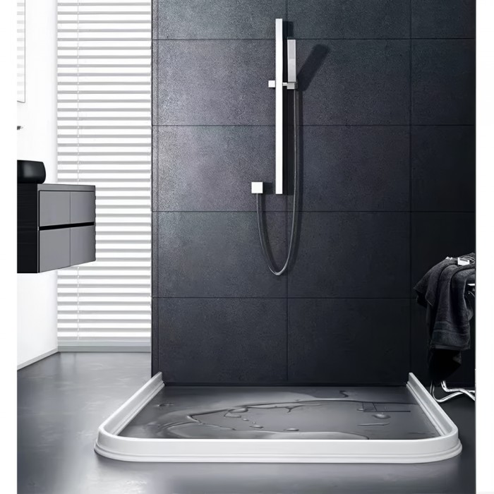 Ταινία Στεγανοποίησης Ντους Εύκαμπτη Σιλικόνης Αυτοκόλλητη για το Μπάνιο Γκρι (Πώληση ανά Μέτρο)