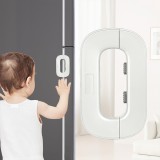 Πλαστική Κλειδαριά Ασφαλείας για Πόρτες Ψυγείου για Παιδιά Λευκό