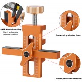 Οδηγός Τοποθέτησης Πόρτας Ντουλαπιού από Κράμα Αλουμινίου 110x108x30mm