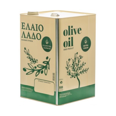 Δοχείο λαδιού - Τενεκές από Λευκοσίδηρο 17lt Διαστάσεων 240x240x360mm