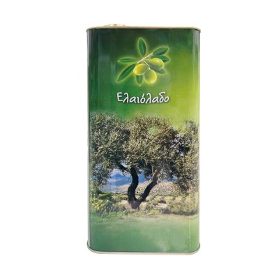 Δοχείο λαδιού - Τενεκές από Λευκοσίδηρο 5lt Διαστάσεων 120x150x325mm