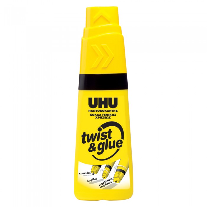 Κόλλα Γενικής Χρήσης με τριπλό στόμιο UHU TWIST & GLUE 35ml