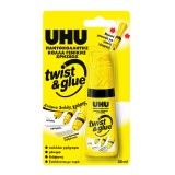 Κόλλα Γενικής Χρήσης με τριπλό στόμιο UHU TWIST & GLUE 35ml