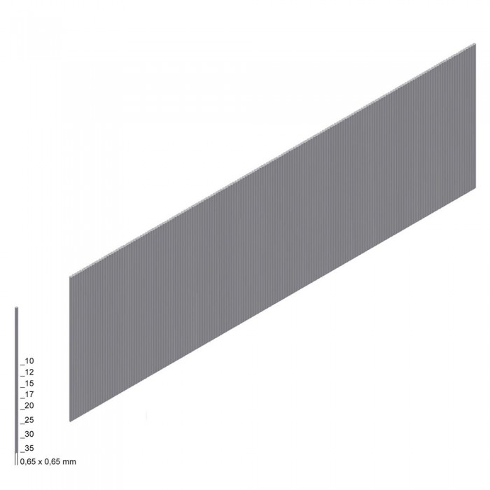 Καρφί Βελονάκι Καρφωτικού Χωρίς Κεφάλι τύπου AL 25mm Prebena AL25CLS 1κουτί με 10000τεμ