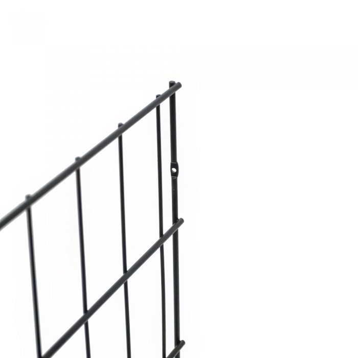 Καλάθι Απλύτων Συρμάτινο Τρίπλευρο 40x25.5x50cm Ανθρακί 458Α-BL