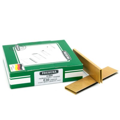 Δίχαλα Καρφωτικού (Συνδετήρες) γαλβανιζέ τύπου E 30mm PREBENA E30CNKHA 1 κουτί με 4600τεμ