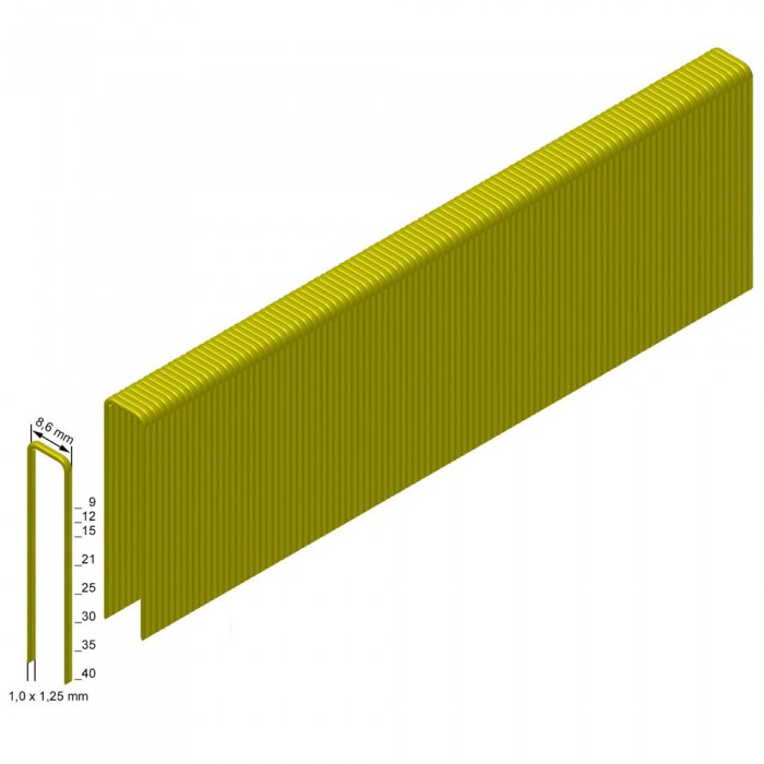Δίχαλα Καρφωτικού (Συνδετήρες) γαλβανιζέ τύπου H 25mm PREBENA H25CNKHA 1 κουτί με 3100τεμ
