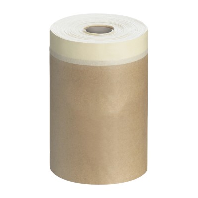 Χαρτί Κάλυψης Kraft με Αυτοκόλλητη Ταινία σε Ρολό 18cm x 20m Finomask PFF-18020