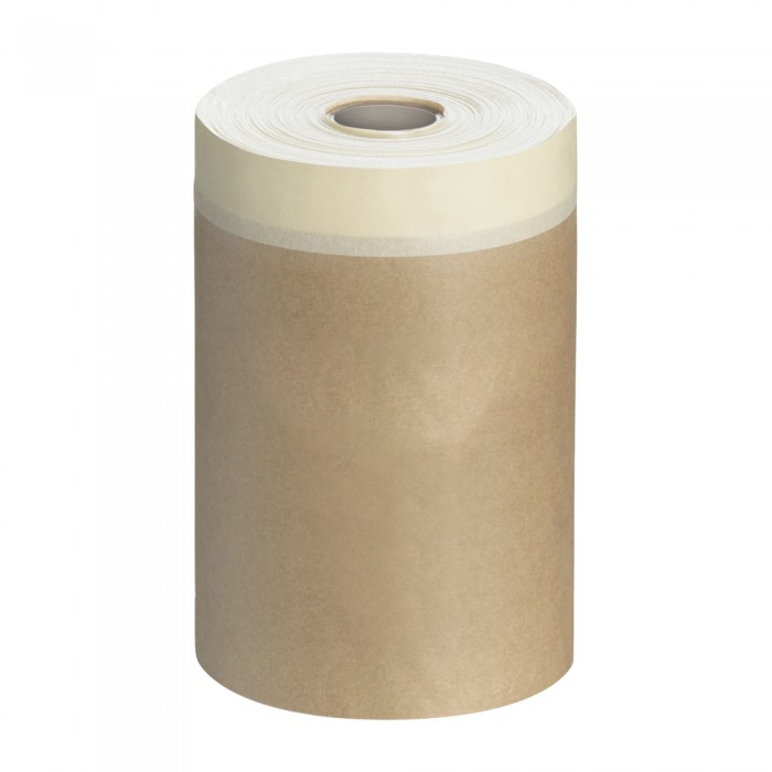 Χαρτί Κάλυψης Kraft με Αυτοκόλλητη Ταινία σε Ρολό 18cm x 20m Finomask PFF-18020