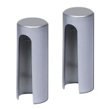 Διακοσμητικό Καπάκι για Μεντεσέ πόρτας AGB 3D Ασημί 2 Τεμάχια