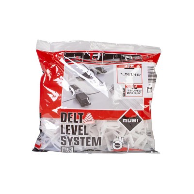 Αποστάτες Αλφαδιάσματος Σφήνας Πλακιδίων για Υψος Πλακακιού 11-20mm 1,5mm Rubi Delta Levelling System 02846 (100 τεμάχια)
