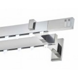 Μεταλλικός Σιδηρόδρομος Τοίχου διπλός Anartisi Aluminium Rail Collection ASTORIA σε χρώμα INOX POLISHED (ΙΝΟΞ ΓΥΑΛΙΣΤΕΡΟ)
