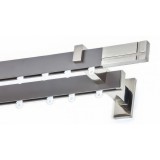 Μεταλλικός Σιδηρόδρομος Τοίχου διπλός Anartisi Aluminium Rail Collection CHICAGO σε χρώμα ΝΙΚΕΛ / MY 08 (NICKEL / MY 08)