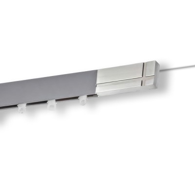Μεταλλικός Σιδηρόδρομος Οροφής μονός Anartisi Aluminium Rail Collection CHICAGO σε χρώμα ΝΙΚΕΛ / MY 08 (NICKEL / MY 08)
