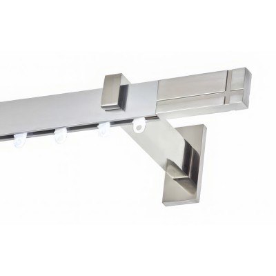 Μεταλλικός Σιδηρόδρομος Τοίχου μονός Anartisi Aluminium Rail Collection CHICAGO σε χρώμα INOX POLISHED (ΙΝΟΞ ΓΥΑΛΙΣΤΕΡΟ)