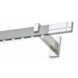 Μεταλλικός Σιδηρόδρομος Τοίχου μονός Anartisi Aluminium Rail Collection CHICAGO σε χρώμα ΝΙΚΕΛ / MY 03 (NICKEL / MY 03) με Σύστημα WAVE 8 cm