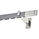 Μεταλλικός Σιδηρόδρομος Τοίχου μονός Anartisi Aluminium Rail Collection CHICAGO σε χρώμα ΝΙΚΕΛ / MY 08 (NICKEL / MY 08) με Σύστημα WAVE 8 cm