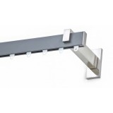 Μεταλλικός Σιδηρόδρομος Τοίχου μονός Anartisi Aluminium Rail Collection EAGLE σε χρώμα ΝΙΚΕΛ / MY 07 (NICKEL / MY 07) με Σύστημα WAVE 6 cm
