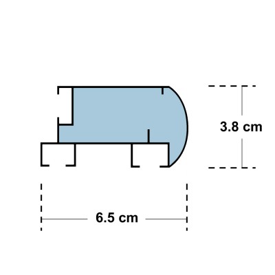 Σιδηρόδρομος αλουμινίου Πομπέ διπλός Anartisi σε χρώμα MY COLOR