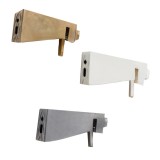 Μεταλλικός Σιδηρόδρομος Τοίχου μονός Anartisi Aluminium Rail Collection IDEAL LIGHT σε χρώμα ΙΝΟΞ ΣΑΤΙΝΕ / ΧΡΩΜΙΟ (INOX SATINED / CHROME)