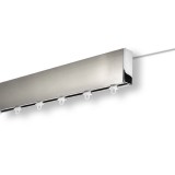 Μεταλλικός Σιδηρόδρομος Οροφής μονός Anartisi Aluminium Rail Collection LAMA σε χρώμα ΙΝΟΧ ΓΥΑΛΙΣΤΕΡΟ / ΧΡΩΜΙΟ (INOX POLISHED / CHROME)