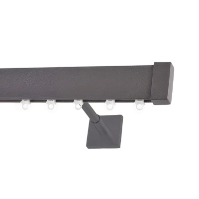 Μεταλλικός Σιδηρόδρομος Τοίχου μονός Anartisi Aluminium Rail Collection IDEAL σε χρώμα MY 31