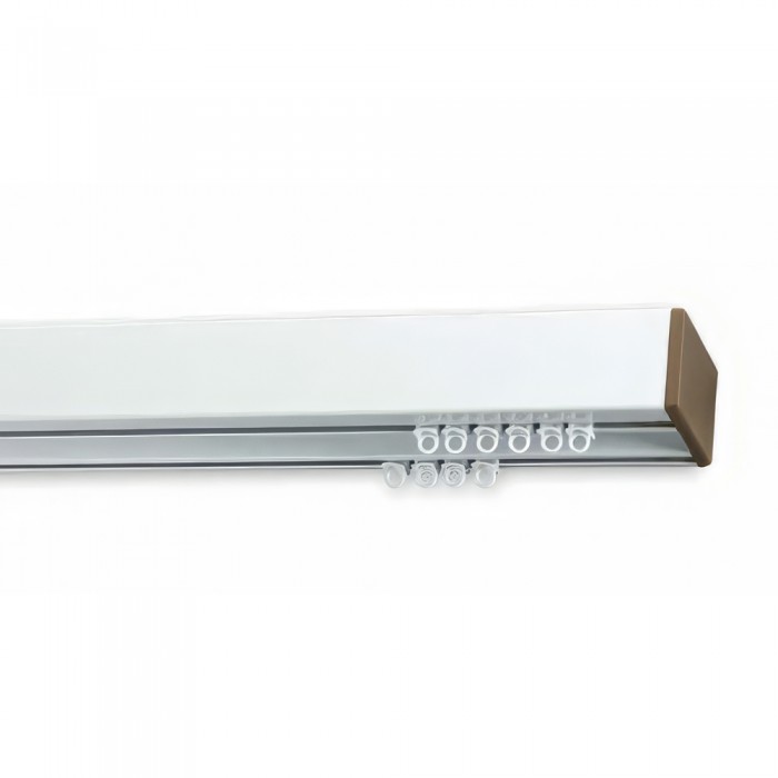 Μεταλλικός Σιδηρόδρομος διπλός Anartisi Aluminium Rail Collection PRISMA σε χρώμα MY 01 / ΣΑΜΠΑΝΙΖΕ