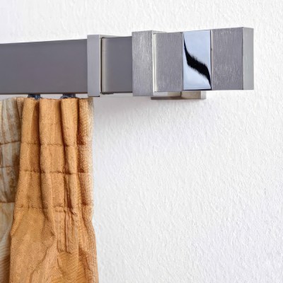 Μεταλλικός Σιδηρόδρομος Anartisi Aslanis Home Senses ELITE σε χρώμα ΝΙΚΕΛ ΣΑΤΙΝΕ (NICKEL SATINED)